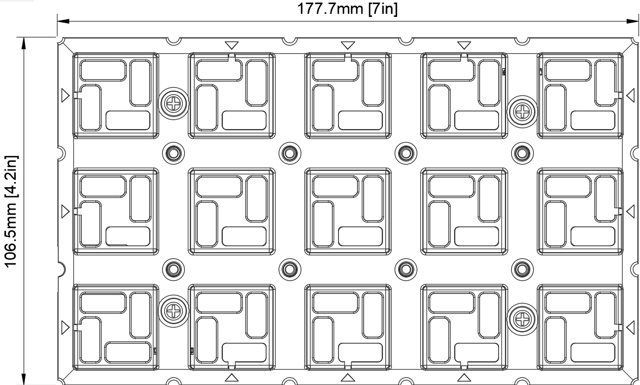 Modular Control Panel Base 3x5 (Preorder)