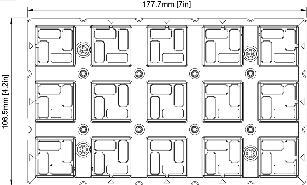 Modular Control Panel Base 3x5 – Build Custom Sim Panels – Switchology